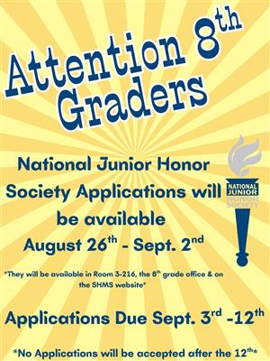 NJHS Announcement